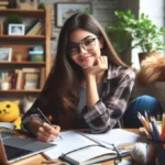 estudiar con una laptop al lado