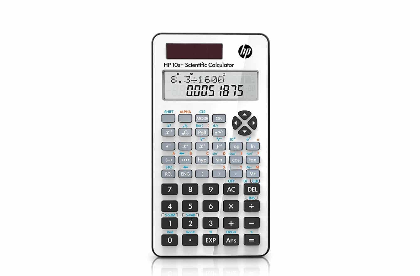 Desempacando cabina tierra principal HP 10s, calculadora científica para estudiantes de universidad