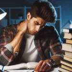 estudiar hasta agotarse antes de un examen