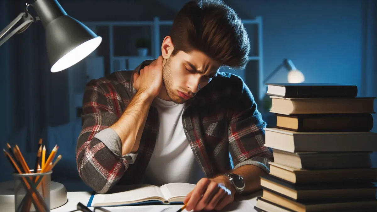 estudiar hasta agotarse antes de un examen