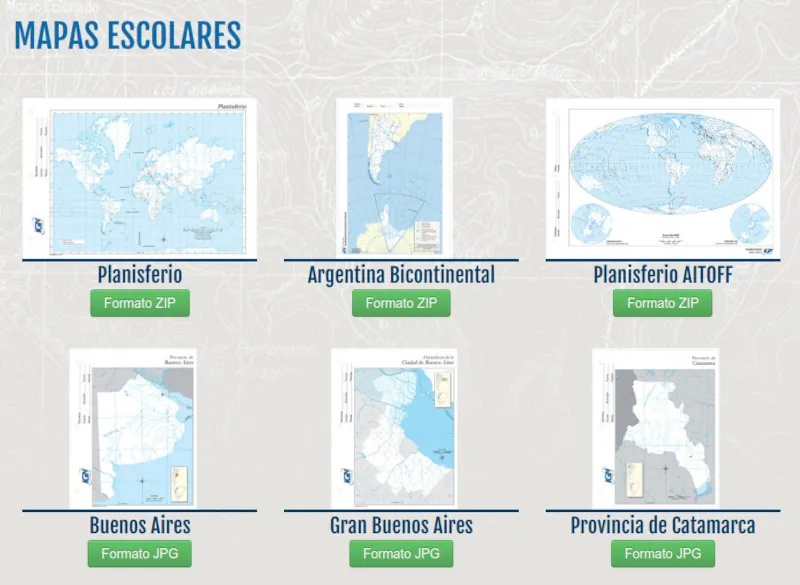 Mapas escolares del IGN mapas escolares para descargar argentina