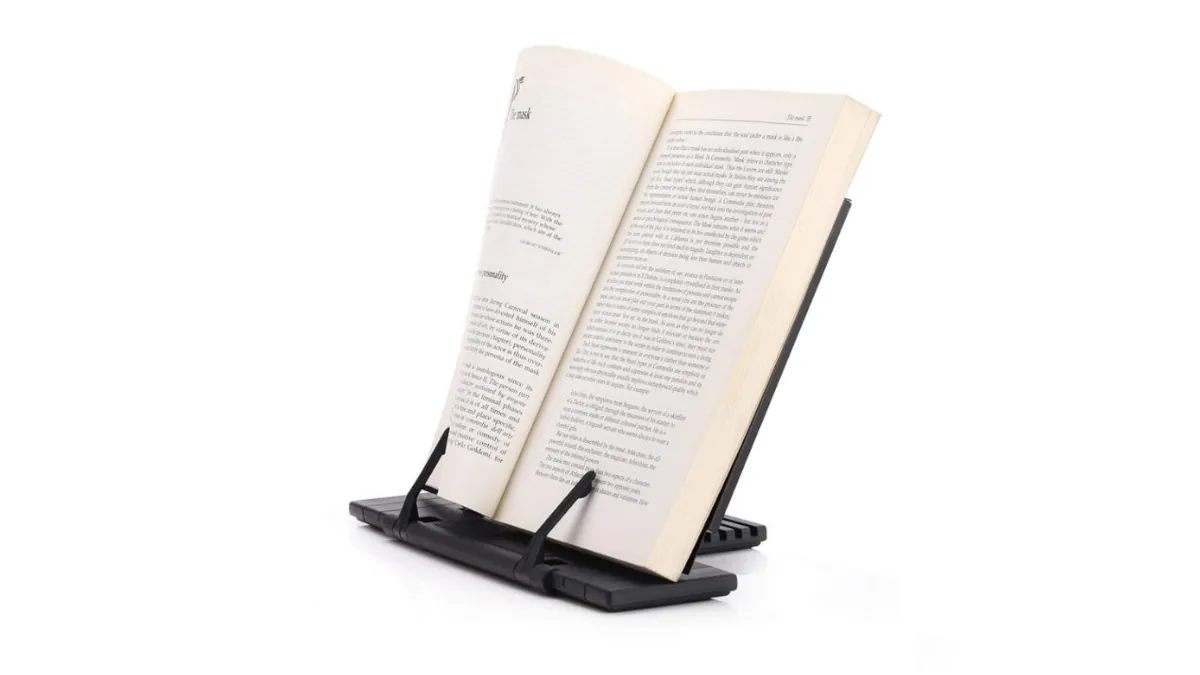 soporte para libros abiertos