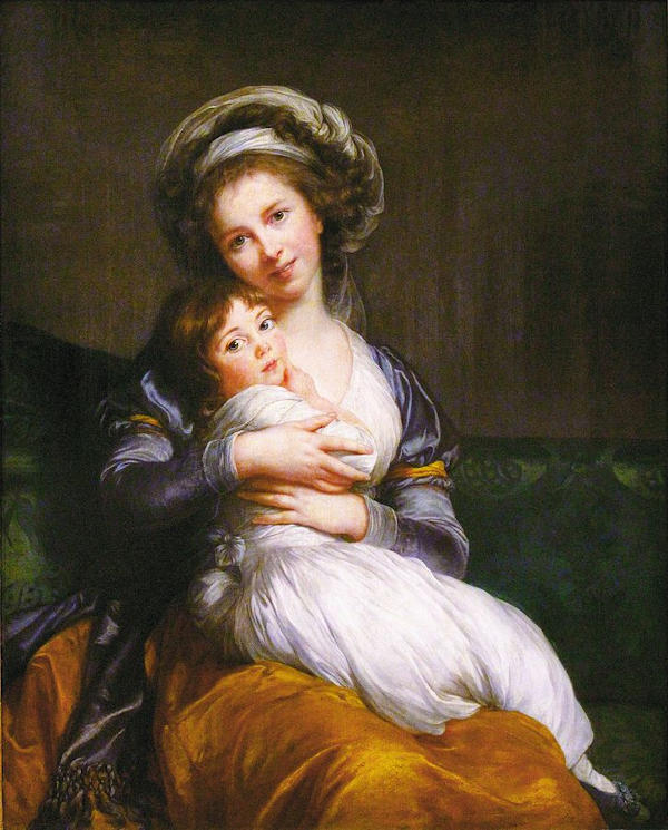 Élisabeth Vigée y su hija Julie