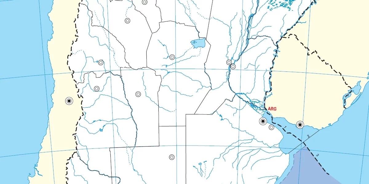 Mapas de Argentina, América y planisferio  para la escuela