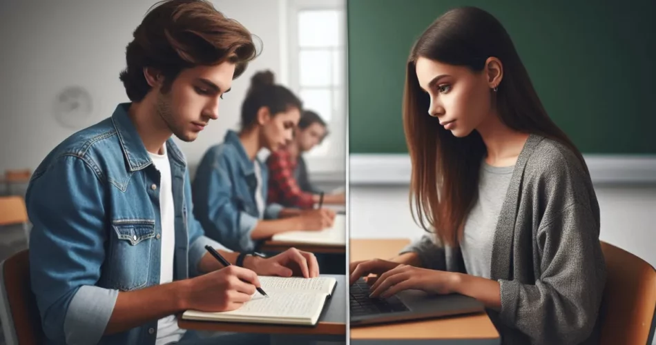 tomar apuntes a mano bolígrafo digital laptop computadora