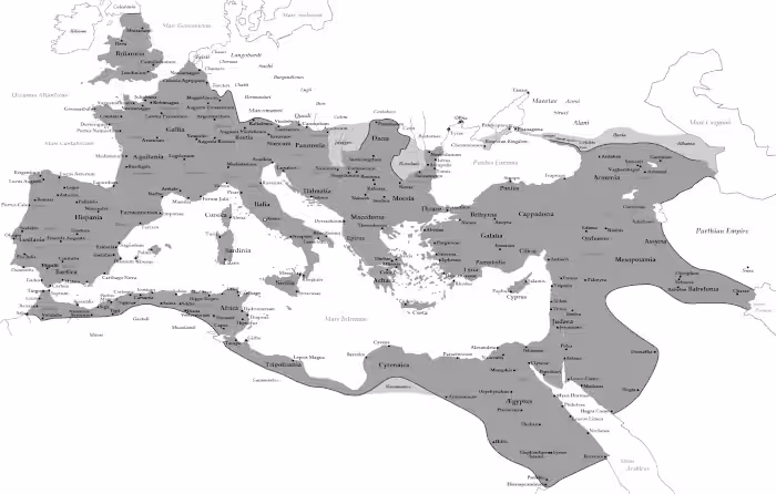 mapa del imperio romano