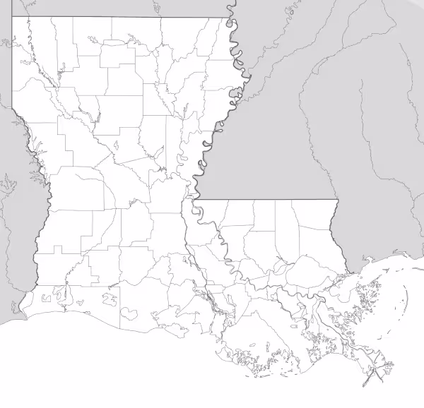 map of louisiana