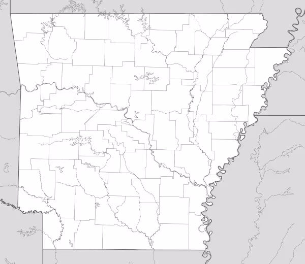 mapa de arkansas