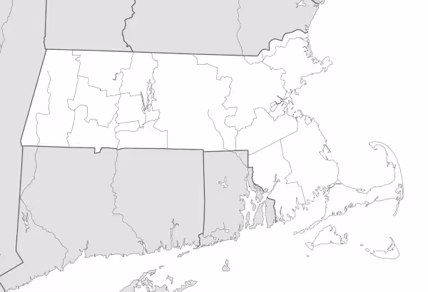 mapa de massachussets estados unidos