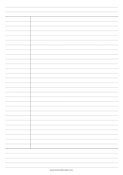 Cornell Notes Template Printable