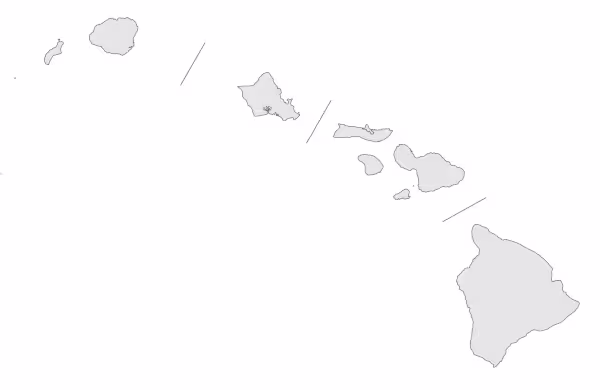 mapa de hawaii