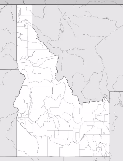 mapa de idaho