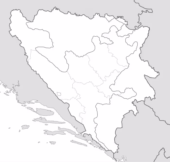 map of bosnia and herzegovina