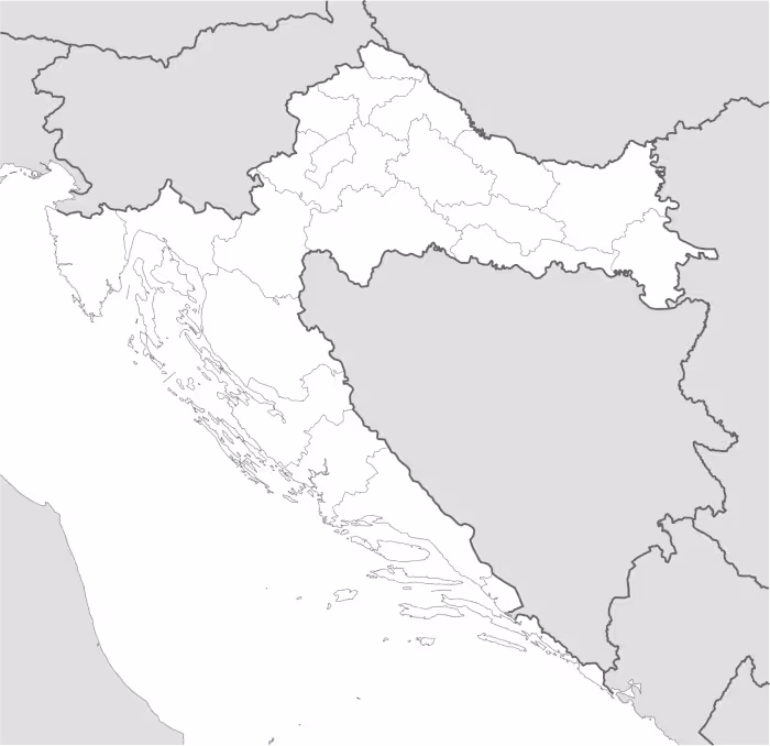 mapa de croacia