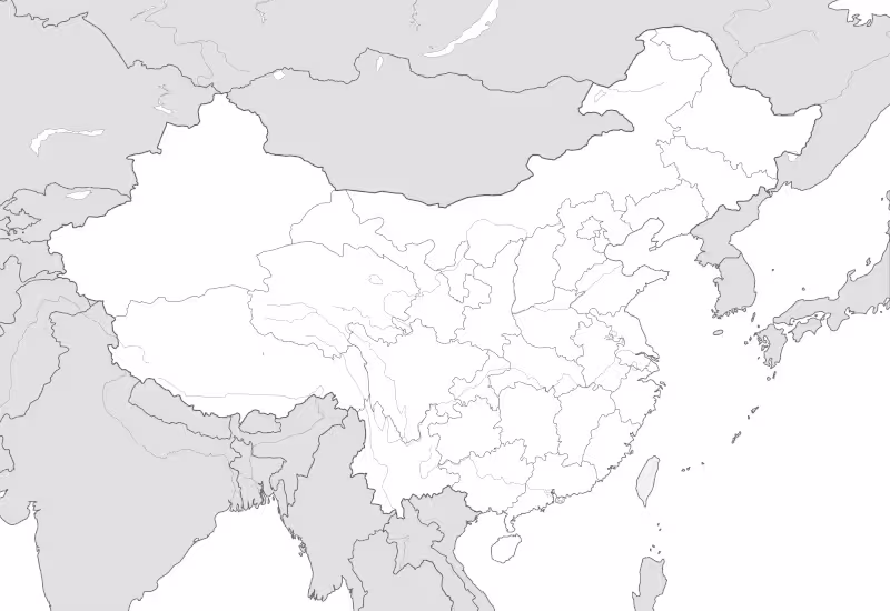 mapa de china